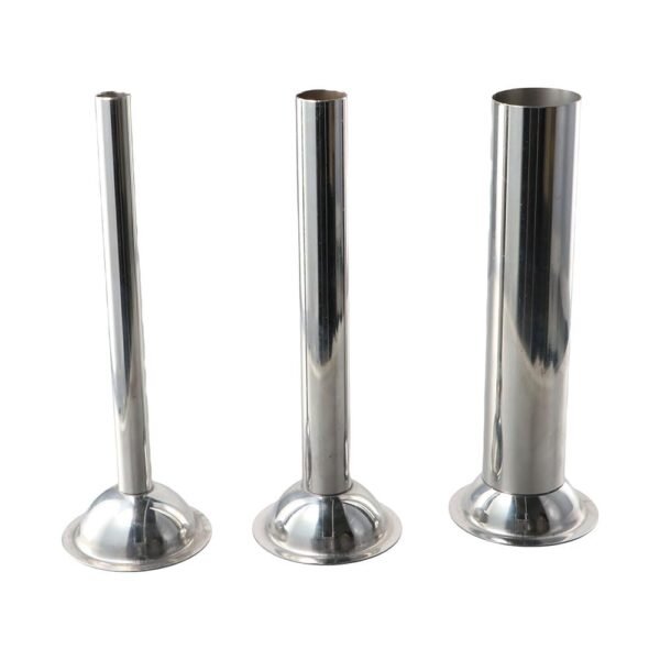 Sausage Stuffing Tubes 3 Sizes Stainless Steel Funnels Attachment for Manual Sausage Stuffer Sausage Maker, for Kitchen Appliances (Set of 3) - Image 2