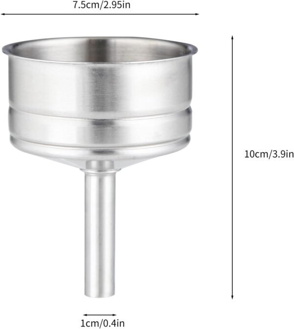 Stainless Steel Coffee Funnel Filter, Espresso Maker Replacement,10 cup size - Image 2