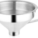 18/8 Stainless Steel Spice Funnel with Handle for Spice Jars - Professional Grade Kitchen Tools