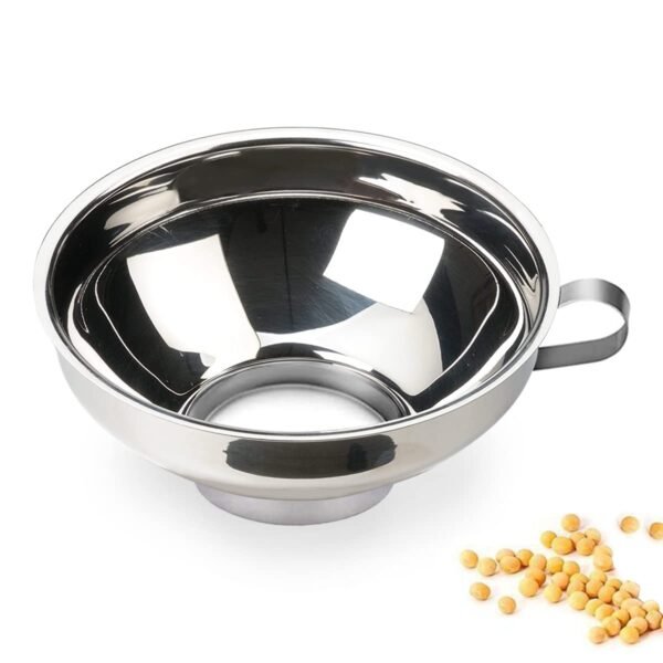 Stainless Steel Canning Funnel for Mason Jars, Wide Mouth Funnel for Filling Bottles