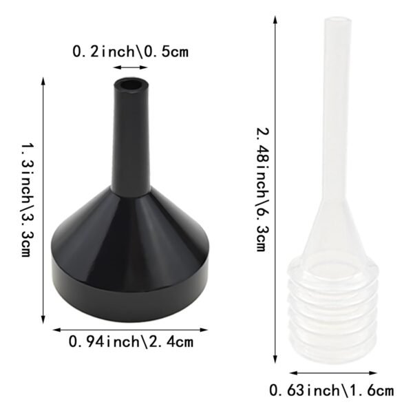 15 Pack Small Metal Funnels with 3 Pack Mini Pipette, Small Stainless Steel Funnel for Filling Bottle and Containers, Oil and Liquid Transfer, Atomizers Perfume Liquid - Image 2