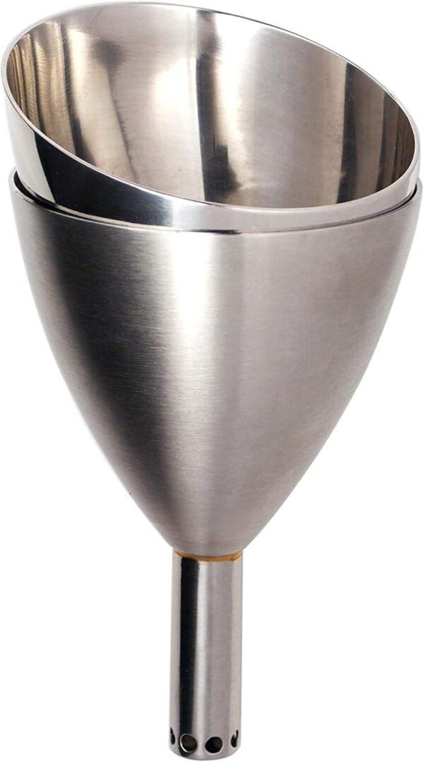 Wine Aerator Shower Funnel with Sediment Strainer, Stainless Steel