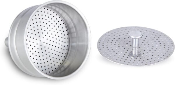 Stainless Steel Coffee Funnel Filter with Reducer, Espresso Maker Replacement,10 cup size